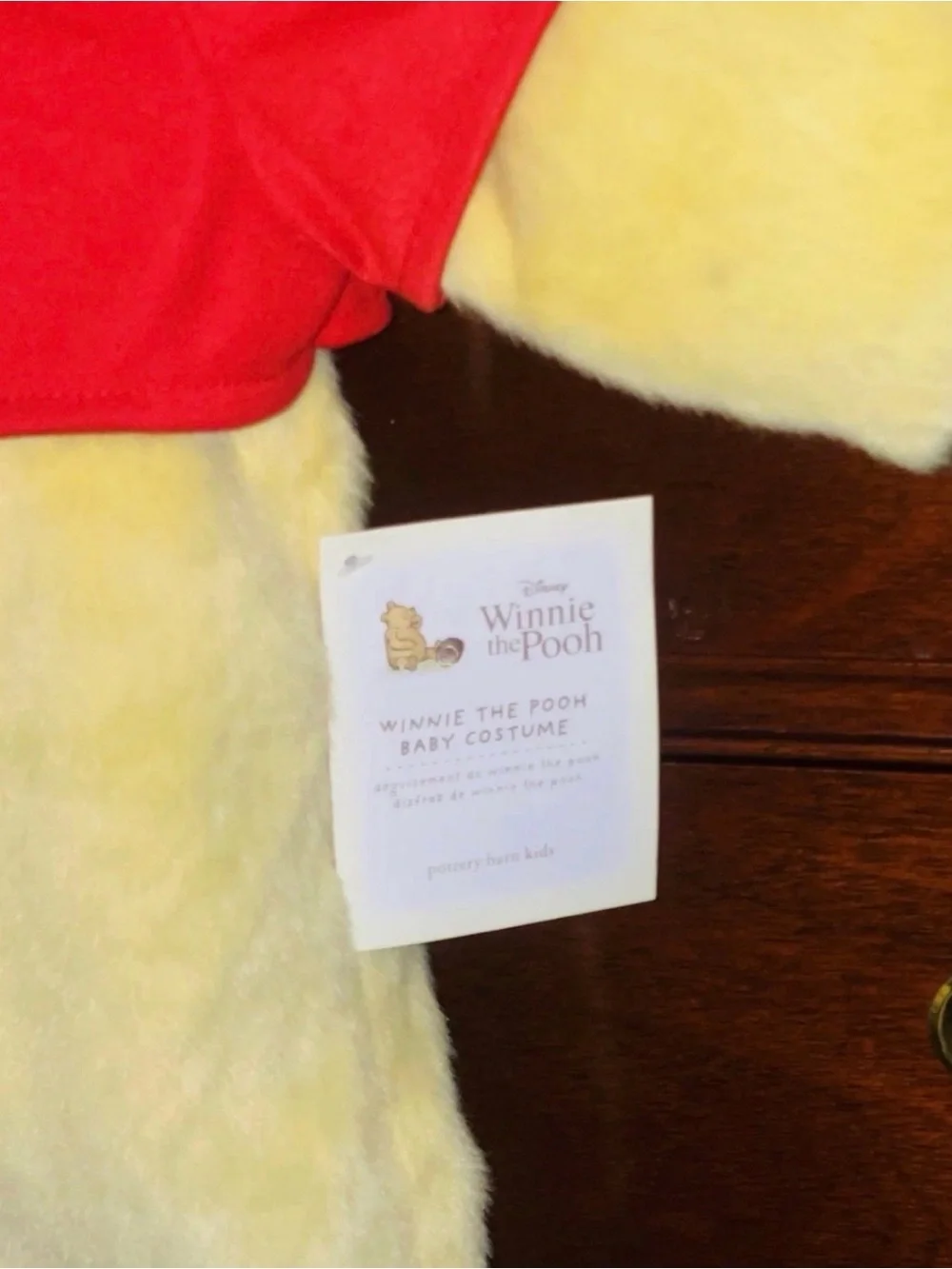 Pottery Barn Infant Disney Winnie The Pooh Plush 1pc Costume sz 0-6M New NWT
